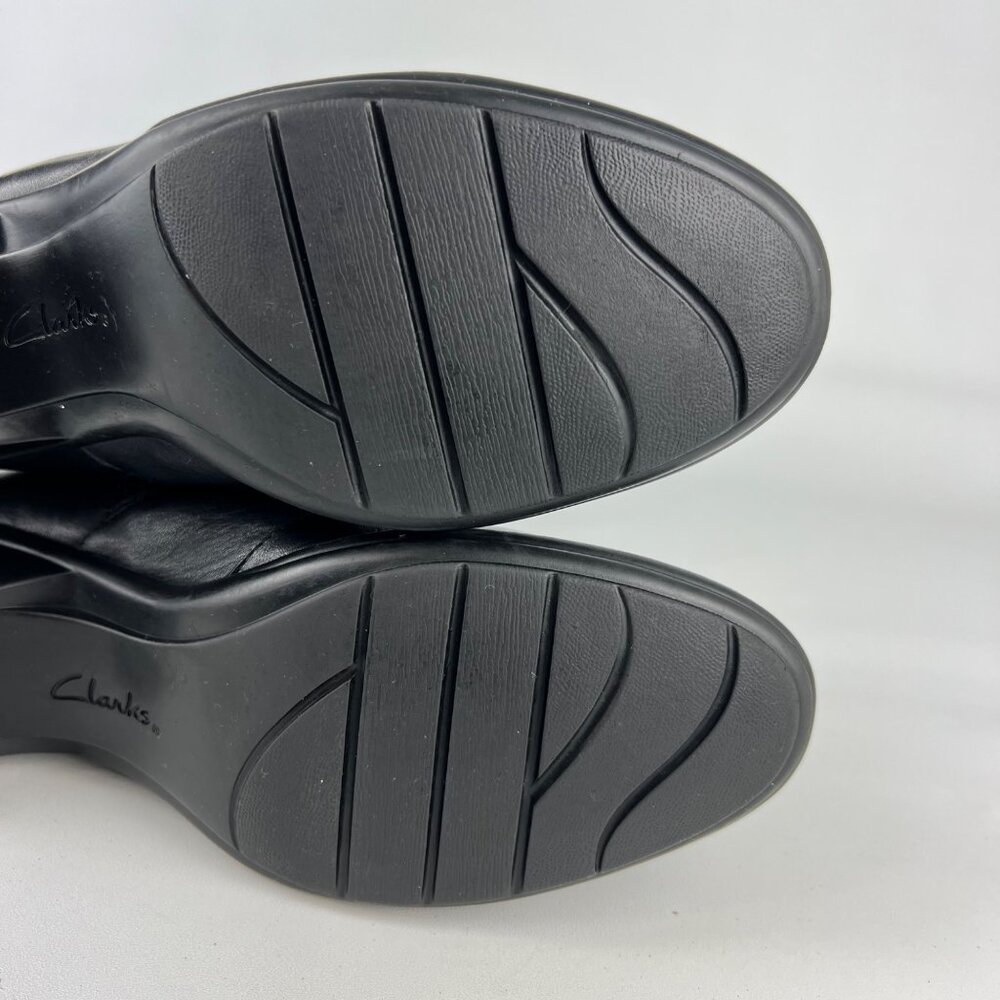 Clarks Black Heeled Boots - Picture 14 of 16